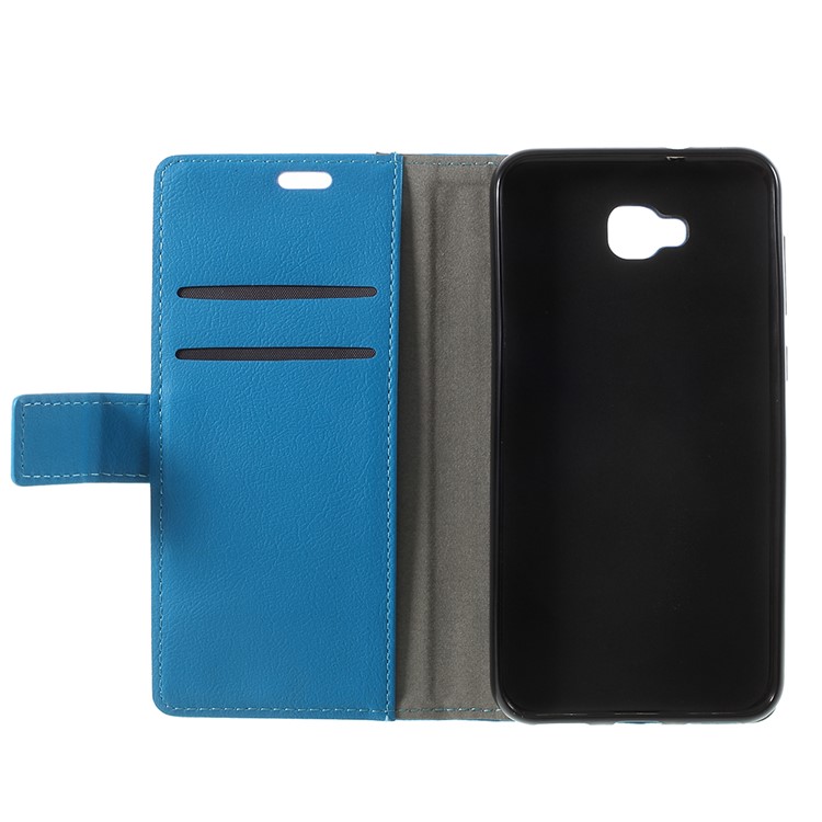 For Asus ZenFone 4 Selfie ZD553KL/ 4 Selfie ZB553KL/ 4 Selfie Lite ZB553KL PU Leather Wallet Stand Phone Case - Blue-6