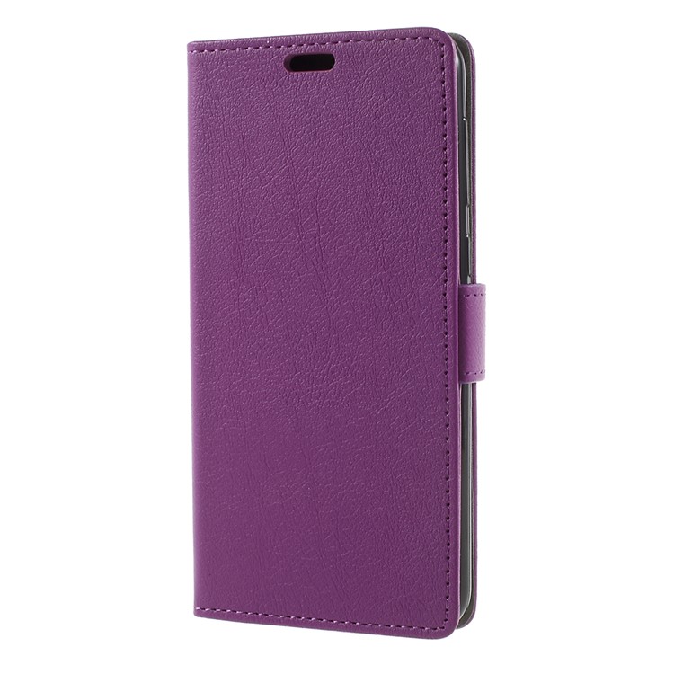 For Asus ZenFone 4 Selfie ZD553KL/ 4 Selfie ZB553KL/ 4 Selfie Lite ZB553KL PU Leather Wallet Stand Phone Case Accessory - Purple-1