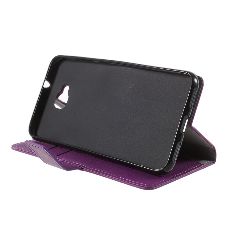For Asus ZenFone 4 Selfie ZD553KL/ 4 Selfie ZB553KL/ 4 Selfie Lite ZB553KL PU Leather Wallet Stand Phone Case Accessory - Purple-4