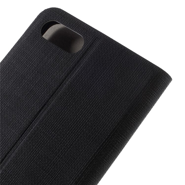Cross Pattern Leather Card Holder Phone Case (Built-in Steel Sheet) for Asus ZenFone 4 Max ZC520KL- Black-7