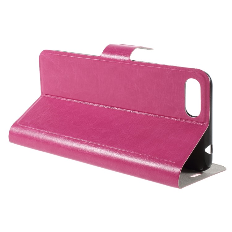 Crazy Horse Wallet Magnetic Stand Leather Case for Asus ZenFone 4 Max ZC520KL - Rose-5