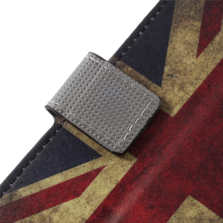 Pattern Printing PU Leather Magnetic Wallet Stand Protective Phone Shell for Asus ZenFone 4 Max (ZC554KL) / 4 Max Pro (ZC554KL) / 4 Max Plus (ZC554KL) - Flag of British-10