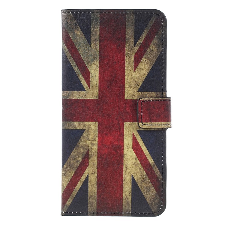 Pattern Printing PU Leather Magnetic Wallet Stand Protective Phone Shell for Asus ZenFone 4 Max (ZC554KL) / 4 Max Pro (ZC554KL) / 4 Max Plus (ZC554KL) - Flag of British-3