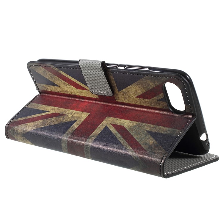 Pattern Printing PU Leather Magnetic Wallet Stand Protective Phone Shell for Asus ZenFone 4 Max (ZC554KL) / 4 Max Pro (ZC554KL) / 4 Max Plus (ZC554KL) - Flag of British-5