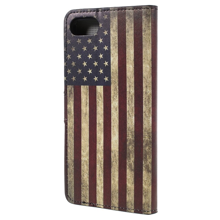 Pattern Printing PU Leather Magnetic Wallet Stand Protective Phone Case for Asus ZenFone 4 Max (ZC554KL) / 4 Max Pro (ZC554KL) / 4 Max Plus (ZC554KL) - Flag of America-3