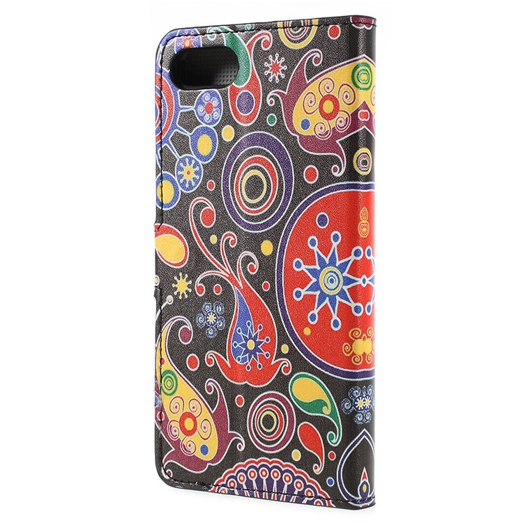 Pattern Printing PU Leather Magnetic Wallet Stand Protective Phone Casing for Asus ZenFone 4 Max (ZC554KL) / 4 Max Pro (ZC554KL) / 4 Max Plus (ZC554KL) - Abstract Pattern-3