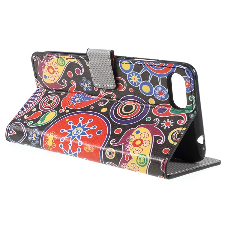 Pattern Printing PU Leather Magnetic Wallet Stand Protective Phone Casing for Asus ZenFone 4 Max (ZC554KL) / 4 Max Pro (ZC554KL) / 4 Max Plus (ZC554KL) - Abstract Pattern-5