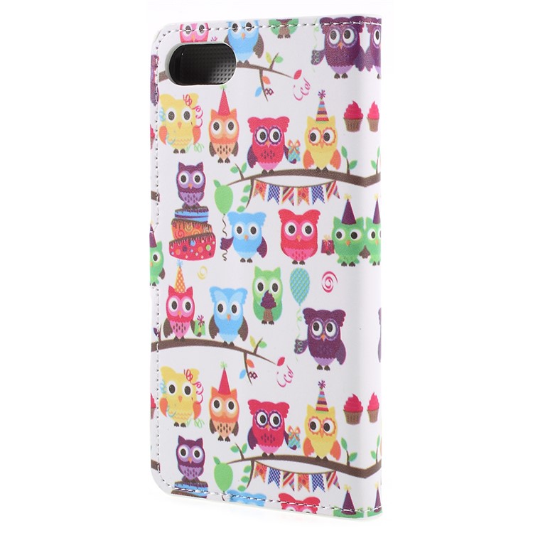 Pattern Printing PU Leather Magnetic Wallet Stand Protective Mobile Phone Cover for Asus ZenFone 4 Max (ZC554KL) / 4 Max Pro (ZC554KL) / 4 Max Plus (ZC554KL) - Owls on Branch-3
