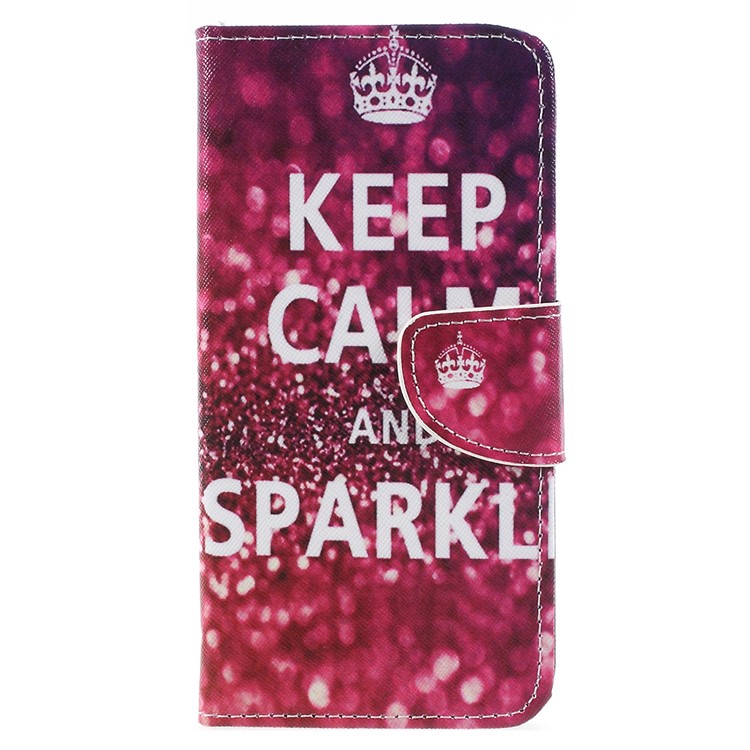 Patterned Leather Wallet Stand Mobile Casing for Asus ZenFone 4 Max /4 Max Pro /4 Max Plus (ZC554KL) - Crown-1