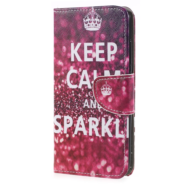 Patterned Leather Wallet Stand Mobile Casing for Asus ZenFone 4 Max /4 Max Pro /4 Max Plus (ZC554KL) - Crown-2