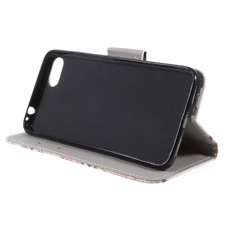 Patterned Leather Wallet Stand Cell Phone Case for Asus ZenFone 4 Max /4 Max Pro /4 Max Plus (ZC554KL) - Eiffel Tower-4