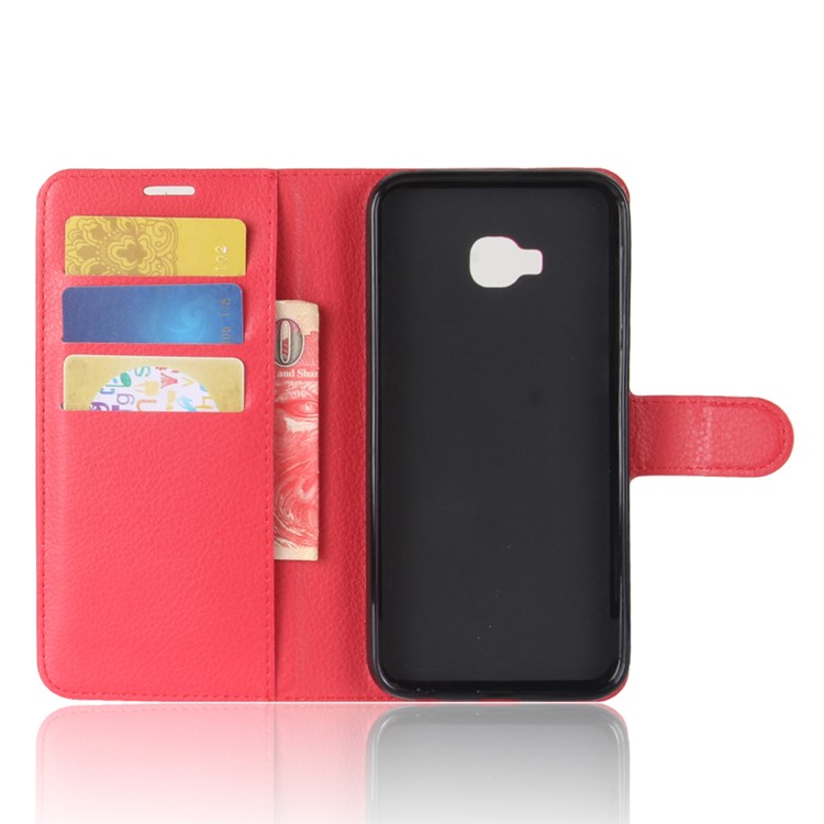Litchi Skin Wallet Leather Magnetic Case for Asus ZenFone 4 Selfie ZD553KL/ 4 Selfie ZB553KL/ 4 Selfie Lite ZB553KL - Red-3