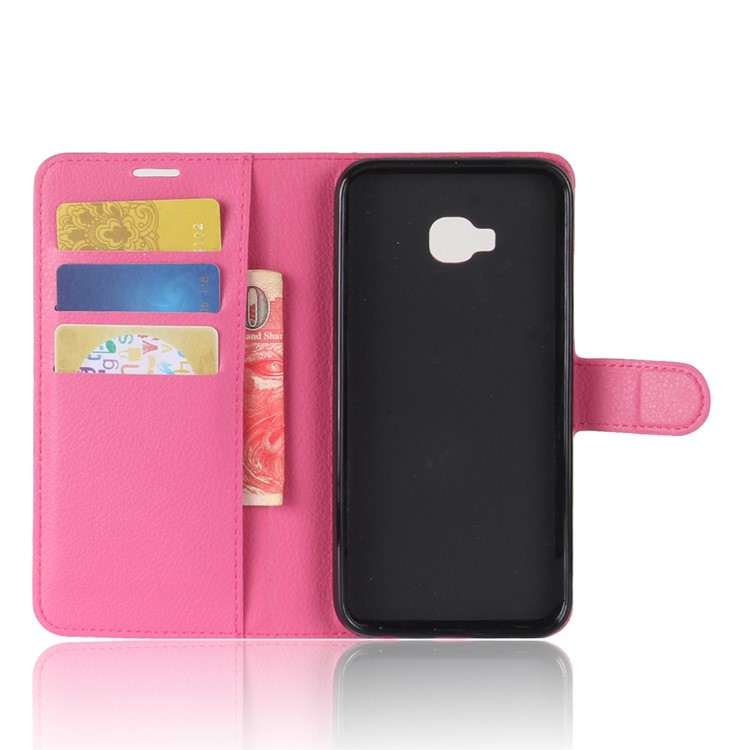 Litchi Skin Leather Wallet Case for Asus ZenFone 4 Selfie ZD553KL/ 4 Selfie ZB553KL/ 4 Selfie Lite ZB553KL - Rose-3