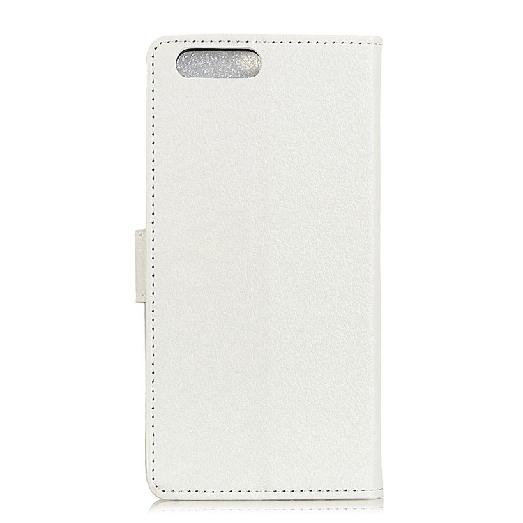 Litchi Texture PU Leather Stand Wallet Cover for Asus ZenFone 4 (ZE554KL) - White-2