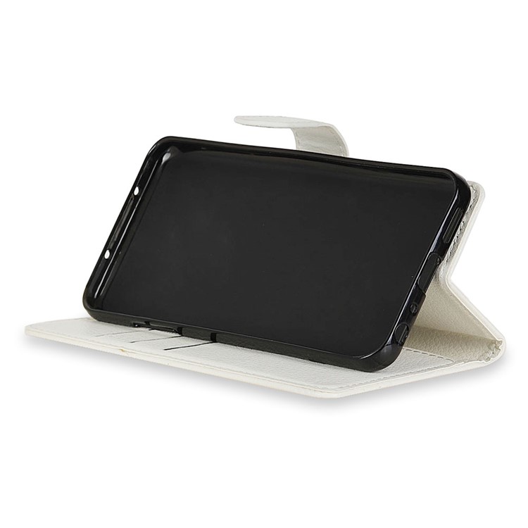 Litchi Texture PU Leather Stand Wallet Cover for Asus ZenFone 4 (ZE554KL) - White-6