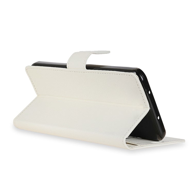 Litchi Texture PU Leather Stand Wallet Cover for Asus ZenFone 4 (ZE554KL) - White-7