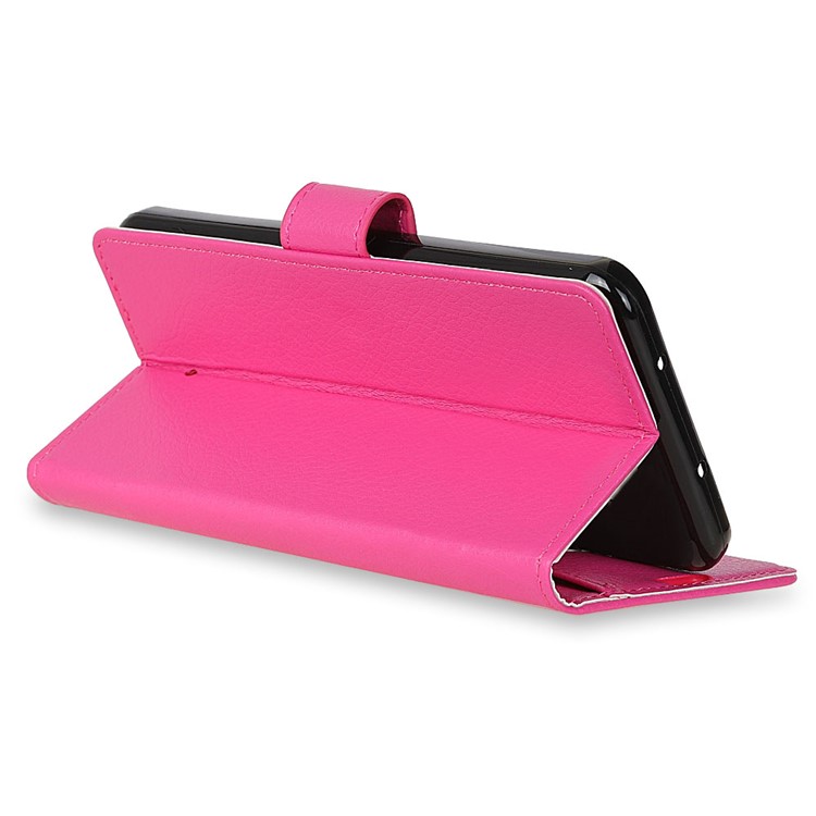 Litchi Texture PU Leather Wallet Stand Shell for Asus ZenFone 4 (ZE554KL) - Rose-8