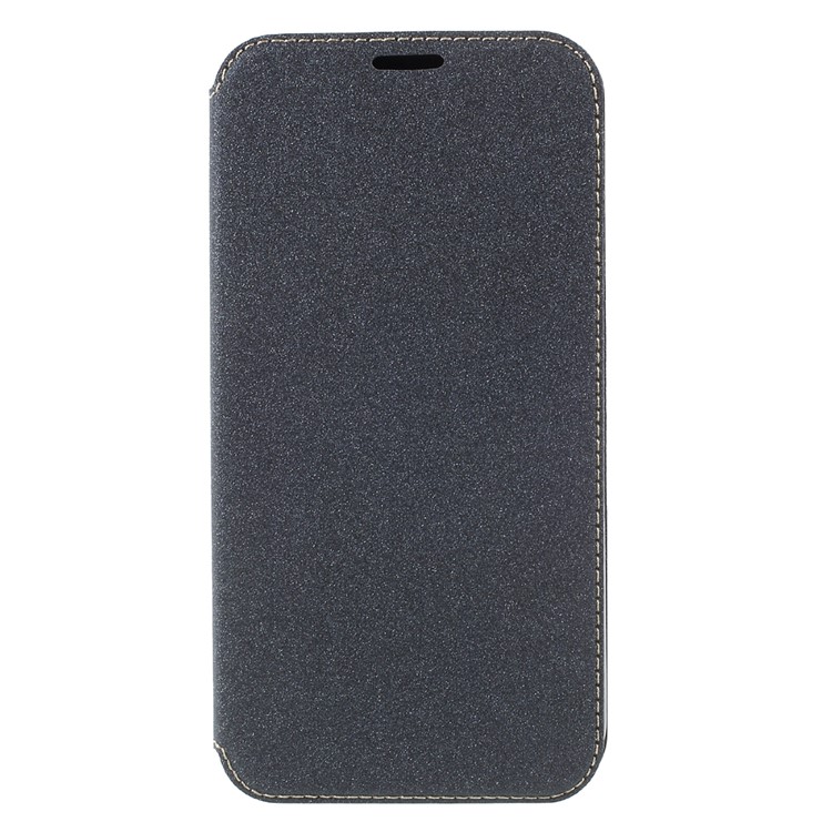 Sand-like Texture Magnetic Leather Stand Case for Asus Zenfone 4 Selfie Pro ZD552KL - Black-3