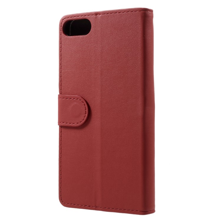 PU Leather Wallet Mobile Phone Case for Asus Zenfone 4 Max ZC520KL - Red-2