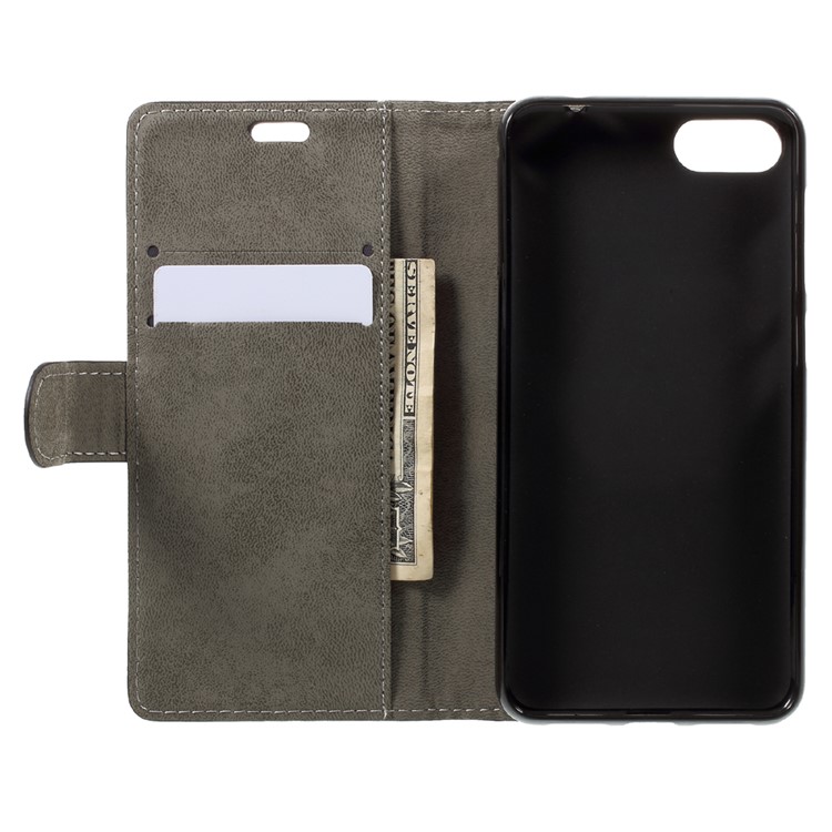 PU Leather Wallet Mobile Phone Cover Case for Asus Zenfone 4 Max ZC520KL - Black-5