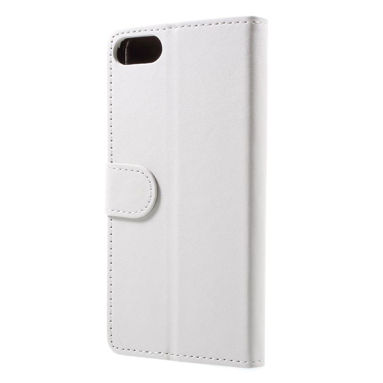 PU Leather Wallet Cell Phone Case Shell for Asus Zenfone 4 Max ZC520KL - White-2