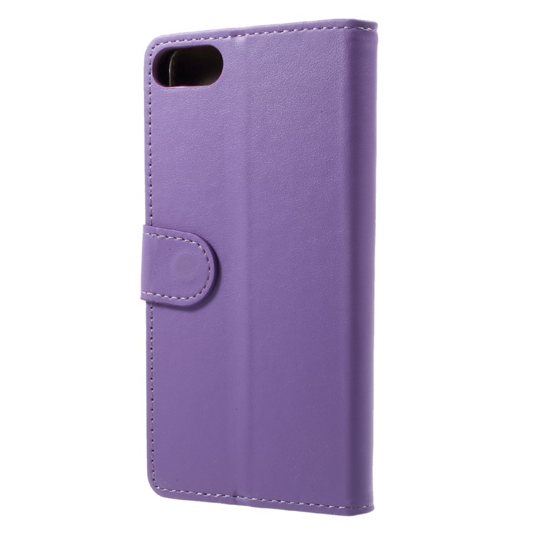For Asus Zenfone 4 Max ZC520KL PU Leather Wallet Mobile Phone Case Accessory - Purple-2