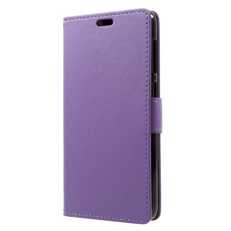 For Asus Zenfone 4 Max ZC520KL PU Leather Wallet Mobile Phone Case Accessory - Purple-3