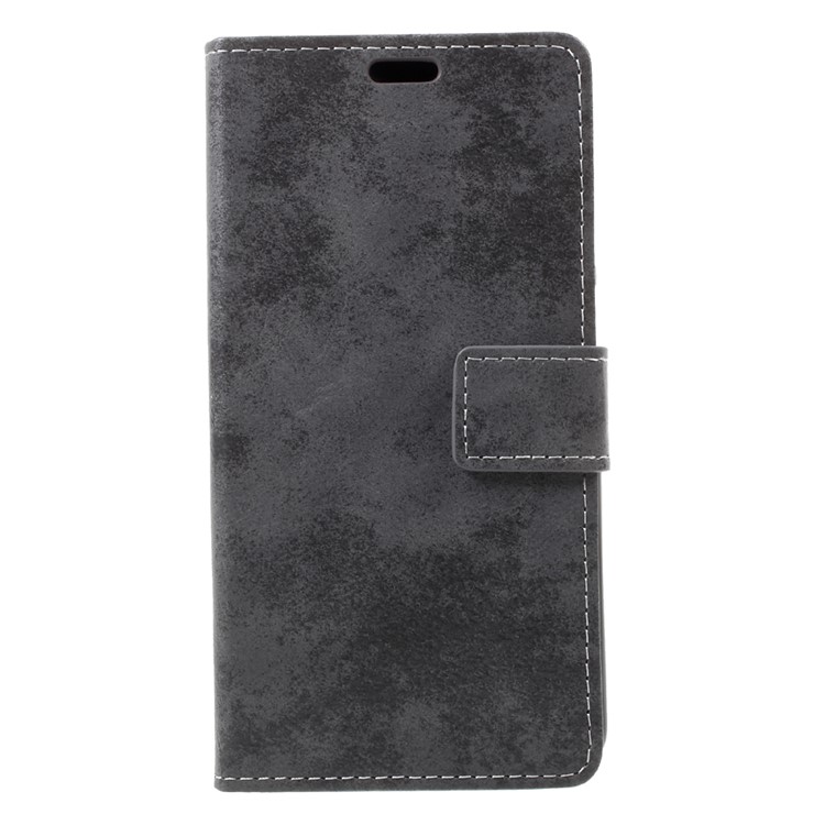 Vintage Style Wallet PU Leather Stand Mobile Phone Shell for Asus Zenfone 4 Max ZC520KL - Grey-3