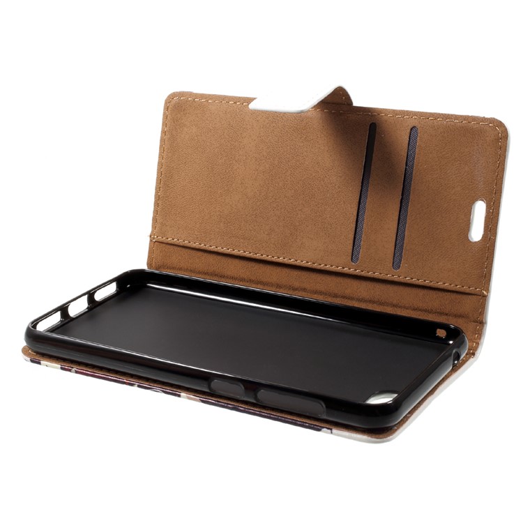 Patterned PU Leather Wallet Stand Protective Phone Shell with Magnet for Asus Zenfone 4 Max ZC520KL - Tiger-5