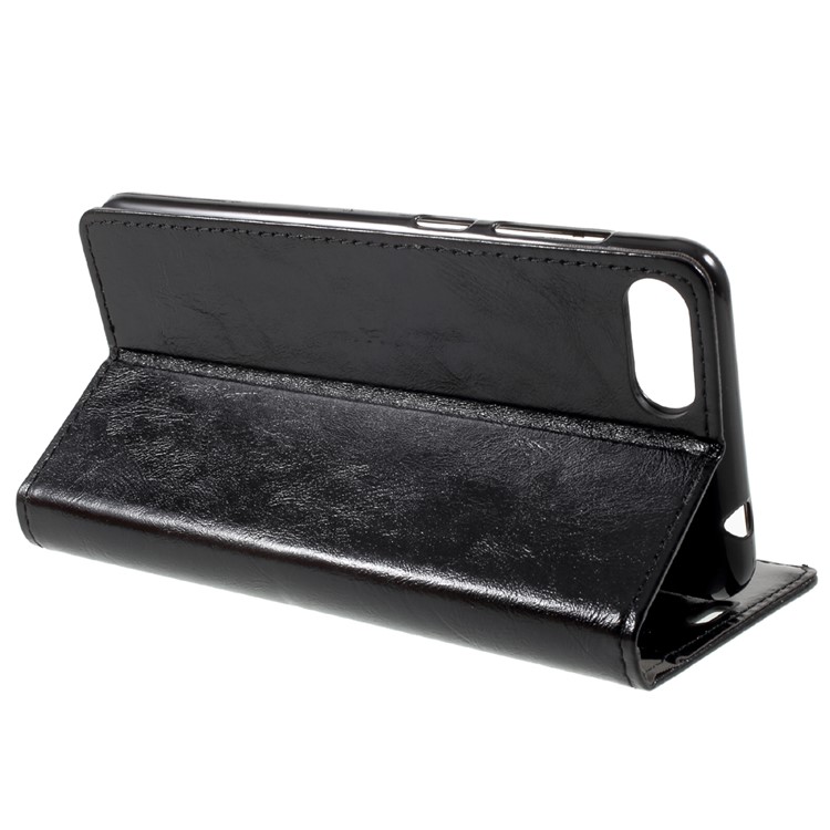 Crazy Horse Magnetic Stand Wallet Leather Mobile Phone Case for Asus Zenfone 4 Max ZC520KL - Black-4