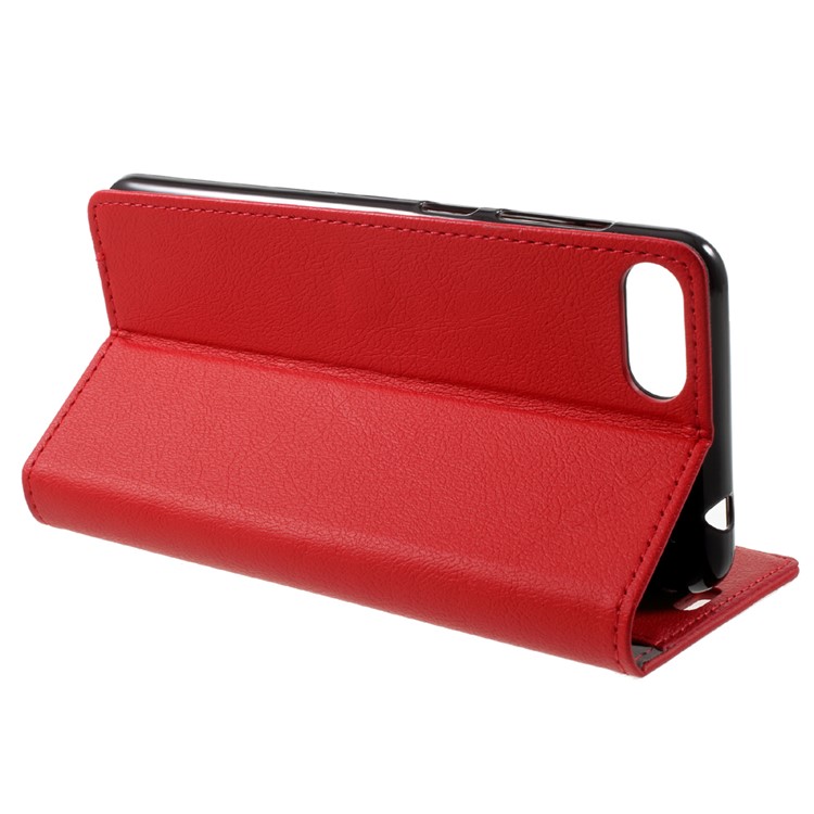 Wallet Magnetic Stand Leather Mobile Phone Shell for Asus Zenfone 4 Max ZC520KL - Red-4
