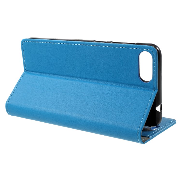 Wallet Magnetic Stand Leather Mobile Phone Case for Asus Zenfone 4 Max ZC520KL - Blue-4
