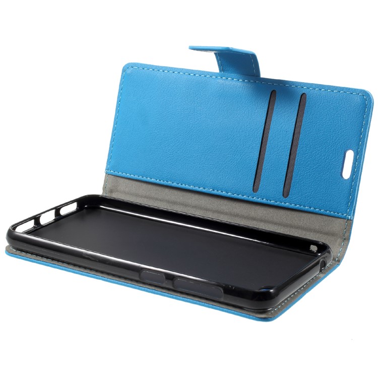 Wallet Magnetic Stand Leather Mobile Phone Case for Asus Zenfone 4 Max ZC520KL - Blue-5