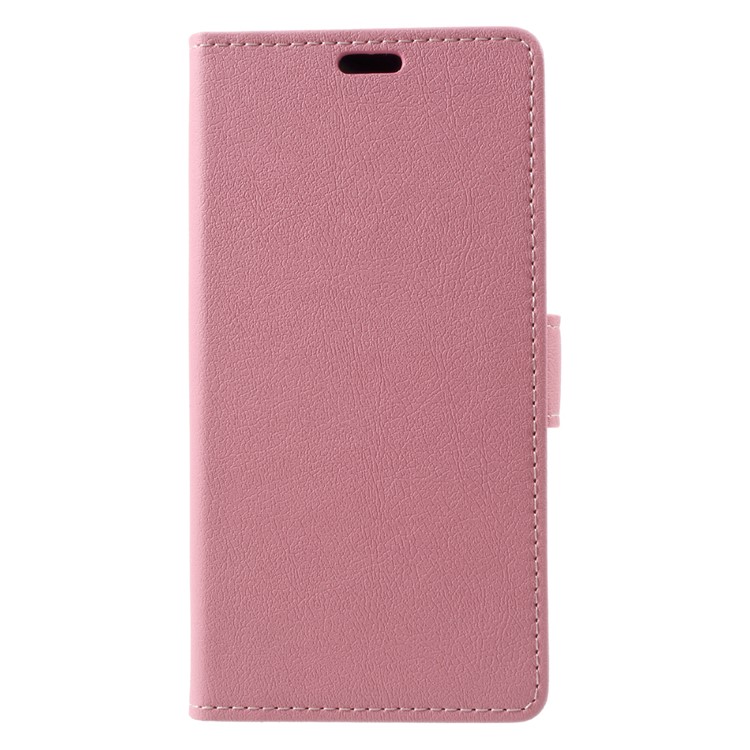 Wallet Magnetic Stand Leather Shell for Asus Zenfone 4 Max ZC520KL - Pink-1