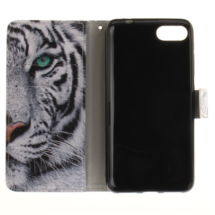 Pattern Printing Leather Wallet Case for Asus Zenfone 4 MAX /4 Max Pro /4 Max Plus ZC554KL - Tiger Pattern-10