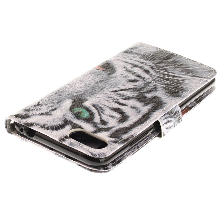 Pattern Printing Leather Wallet Case for Asus Zenfone 4 MAX /4 Max Pro /4 Max Plus ZC554KL - Tiger Pattern-5