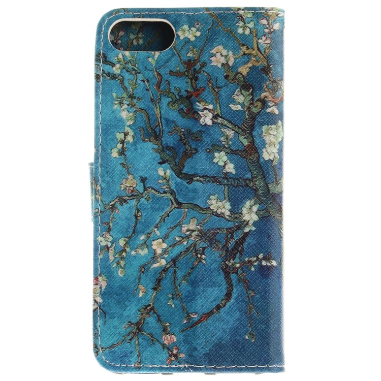 Pattern Printing Leather Wallet Case Cover for Asus Zenfone 4 MAX /4 Max Pro /4 Max Plus ZC554KL - Tree with Flowers-3