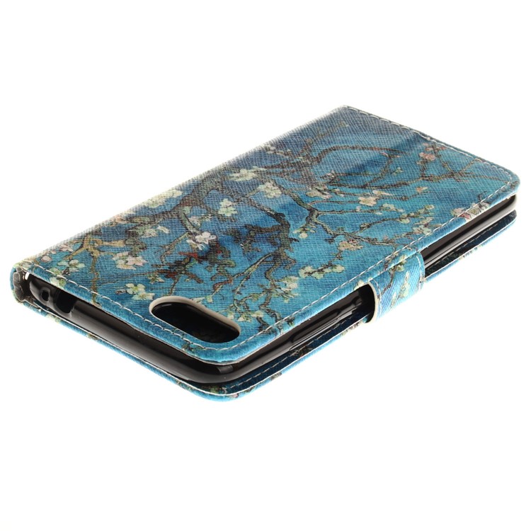 Pattern Printing Leather Wallet Case Cover for Asus Zenfone 4 MAX /4 Max Pro /4 Max Plus ZC554KL - Tree with Flowers-5