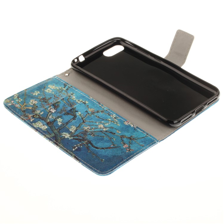 Pattern Printing Leather Wallet Case Cover for Asus Zenfone 4 MAX /4 Max Pro /4 Max Plus ZC554KL - Tree with Flowers-8