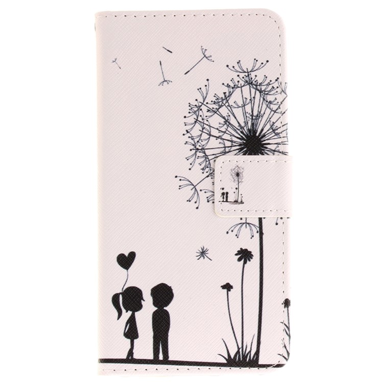 Pattern Printing Magnetic Leather Wallet Case for Asus Zenfone 4 MAX /4 Max Pro /4 Max Plus ZC554KL - Dandelion and Lovers-2