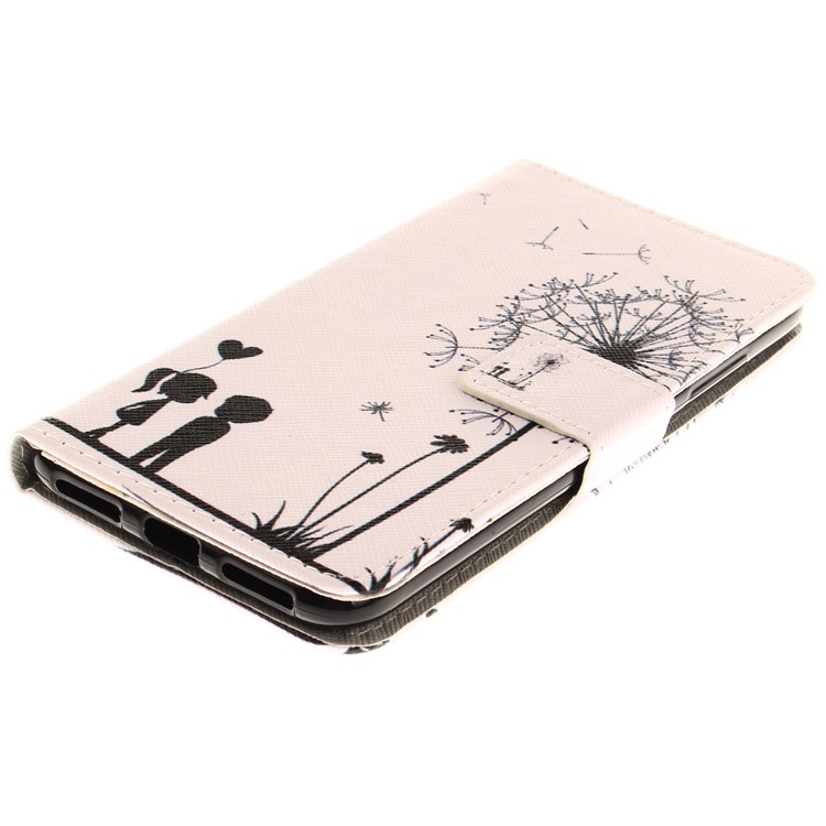 Pattern Printing Magnetic Leather Wallet Case for Asus Zenfone 4 MAX /4 Max Pro /4 Max Plus ZC554KL - Dandelion and Lovers-4