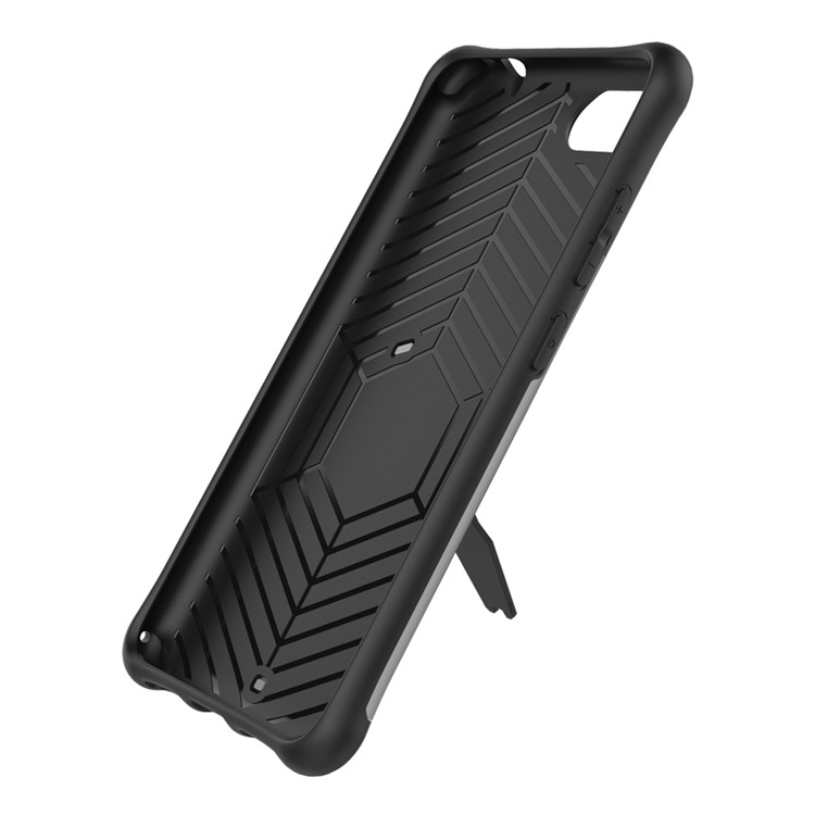 Soft TPU + Plastic Combo Detachable 2-in-1 Phone Casing with 360-degree Rotary Kickstand for Asus ZenFone 4 Max (ZC554KL) / Max Pro (ZC554KL) / Max Plus (ZC554KL) - Silver-10