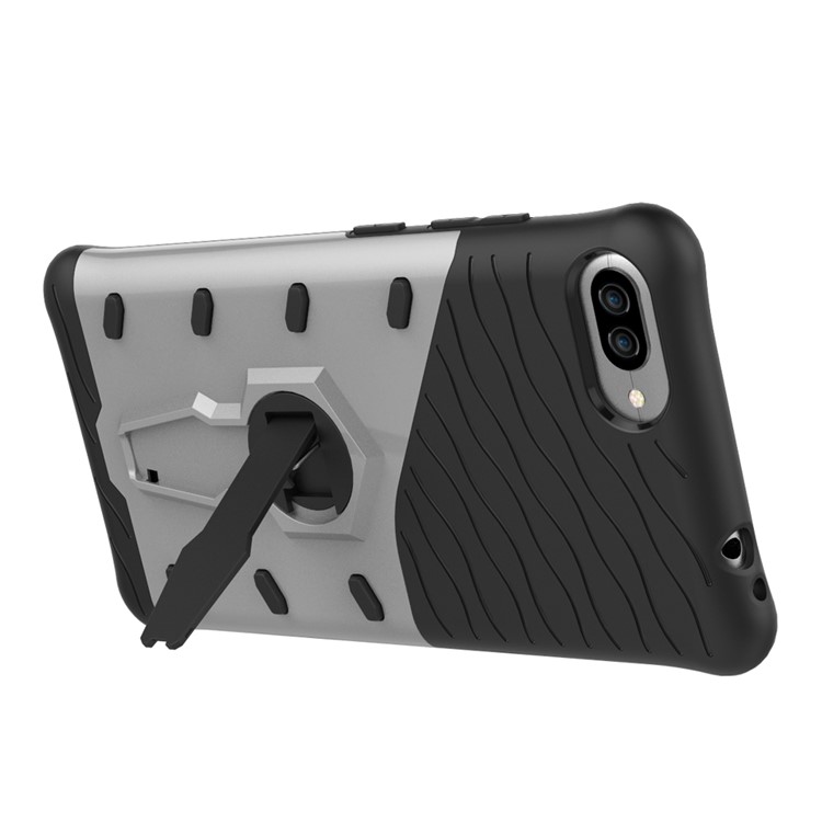 Soft TPU + Plastic Combo Detachable 2-in-1 Phone Casing with 360-degree Rotary Kickstand for Asus ZenFone 4 Max (ZC554KL) / Max Pro (ZC554KL) / Max Plus (ZC554KL) - Silver-12