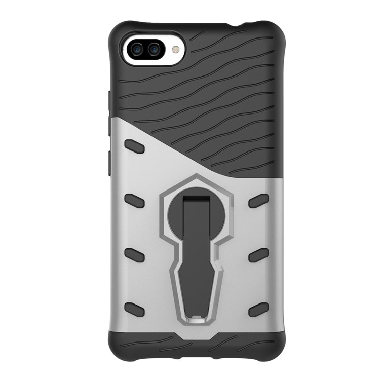 Soft TPU + Plastic Combo Detachable 2-in-1 Phone Casing with 360-degree Rotary Kickstand for Asus ZenFone 4 Max (ZC554KL) / Max Pro (ZC554KL) / Max Plus (ZC554KL) - Silver-2