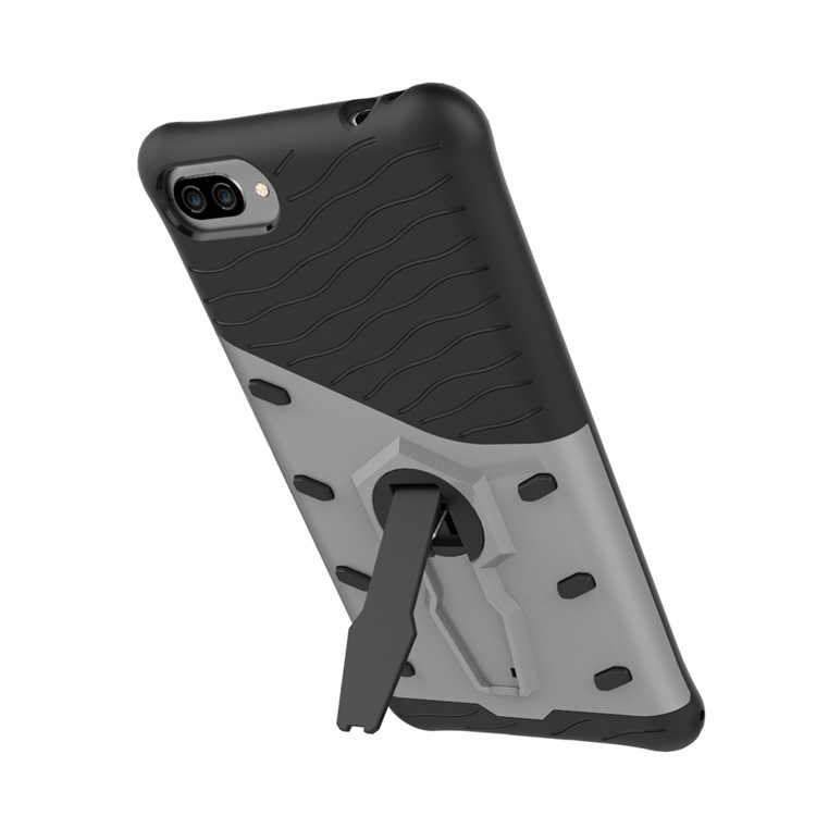 Soft TPU + Plastic Combo Detachable 2-in-1 Phone Casing with 360-degree Rotary Kickstand for Asus ZenFone 4 Max (ZC554KL) / Max Pro (ZC554KL) / Max Plus (ZC554KL) - Silver-8