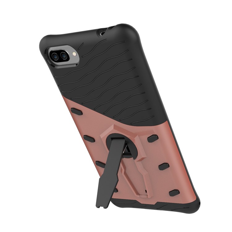 Soft TPU + Plastic Combo Detachable Phone Case with 360-degree Rotary Kickstand for Asus ZenFone 4 Max (ZC554KL) / Max Pro (ZC554KL) / Max Plus (ZC554KL) - Rose Gold-8