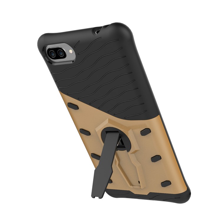 Soft TPU + Plastic Combo Detachable Phone Cover with 360-degree Rotary Kickstand for Asus ZenFone 4 Max (ZC554KL) / Max Pro (ZC554KL) / Max Plus (ZC554KL) - Gold-8