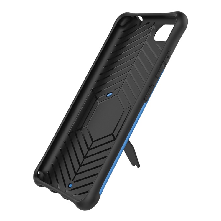 Soft TPU + Plastic Combo Detachable Phone Shell with 360-degree Rotary Kickstand for Asus ZenFone 4 Max (ZC554KL) / Max Pro (ZC554KL) / Max Plus (ZC554KL) - Blue-10