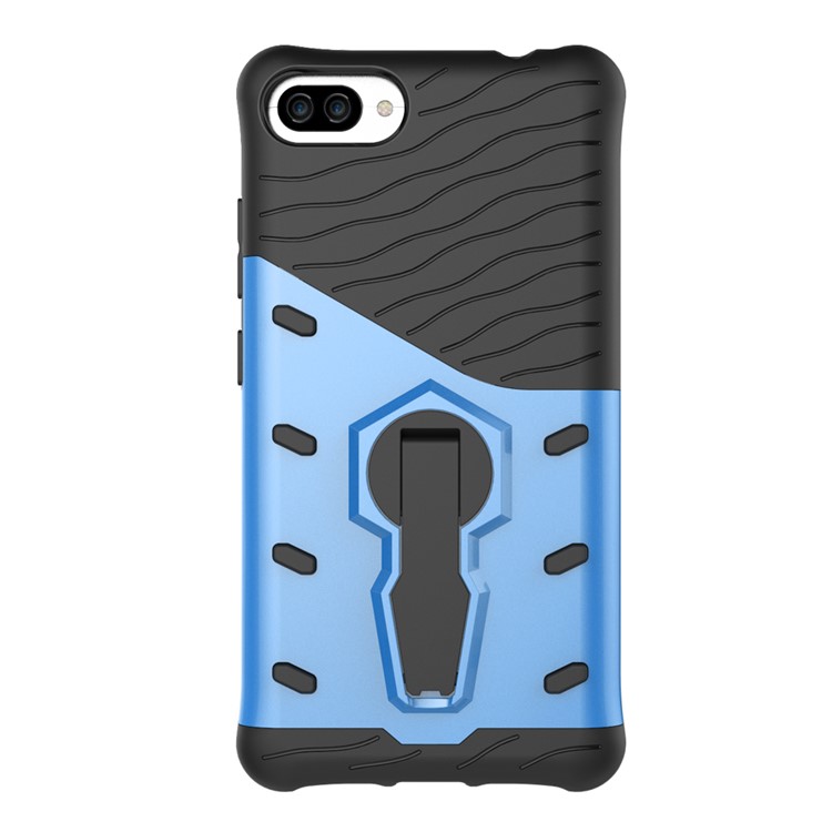 Soft TPU + Plastic Combo Detachable Phone Shell with 360-degree Rotary Kickstand for Asus ZenFone 4 Max (ZC554KL) / Max Pro (ZC554KL) / Max Plus (ZC554KL) - Blue-2