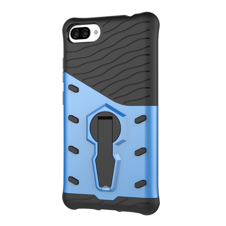 Soft TPU + Plastic Combo Detachable Phone Shell with 360-degree Rotary Kickstand for Asus ZenFone 4 Max (ZC554KL) / Max Pro (ZC554KL) / Max Plus (ZC554KL) - Blue-3
